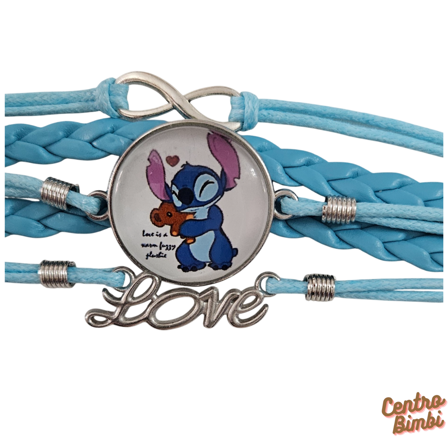 Braccialetto celeste Stitch